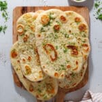 Pandestegte naan - Opskrift på lækre saftige naan brød