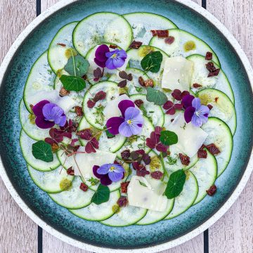 Squash carpaccio - Opskrift på lækkert grill tilbehør