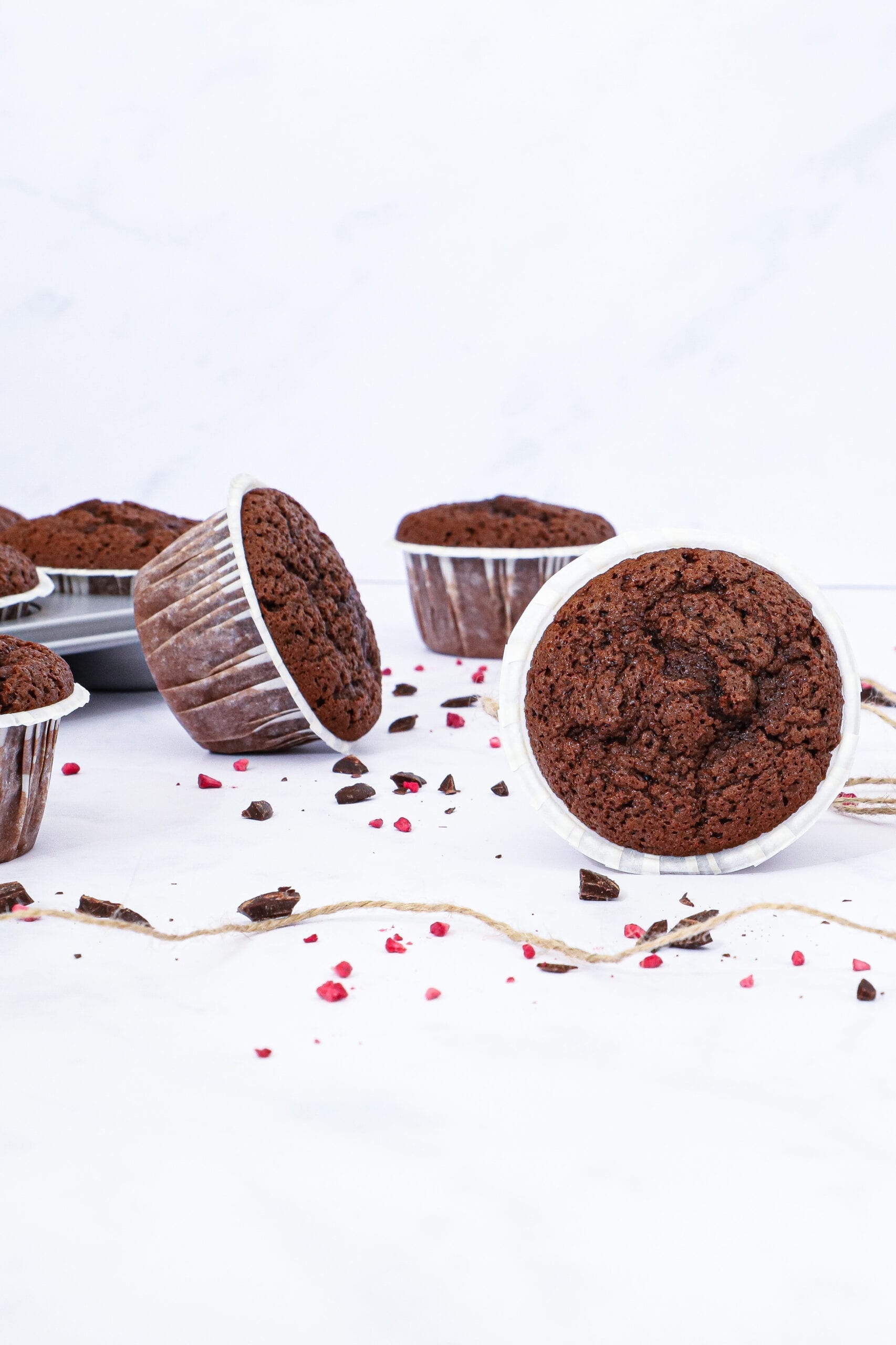 Chokolademuffins - Opskrift på svampede chokolademuffins