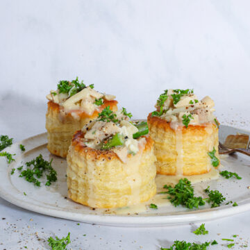 Høns i asparges - Opskrift på tarteletter med høns i asparges