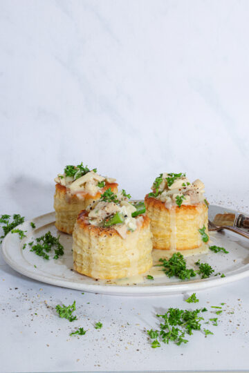 Høns i asparges - Opskrift på tarteletter med høns i asparges