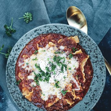 Opskrift på den bedste lasagnesuppe