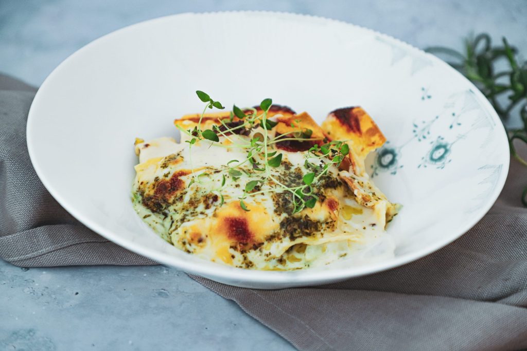 Opskrift på den bedste lasagne med pesto - pesto lasagne