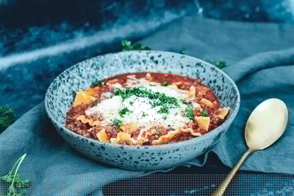 Opskrift på den bedste lasagnesuppe