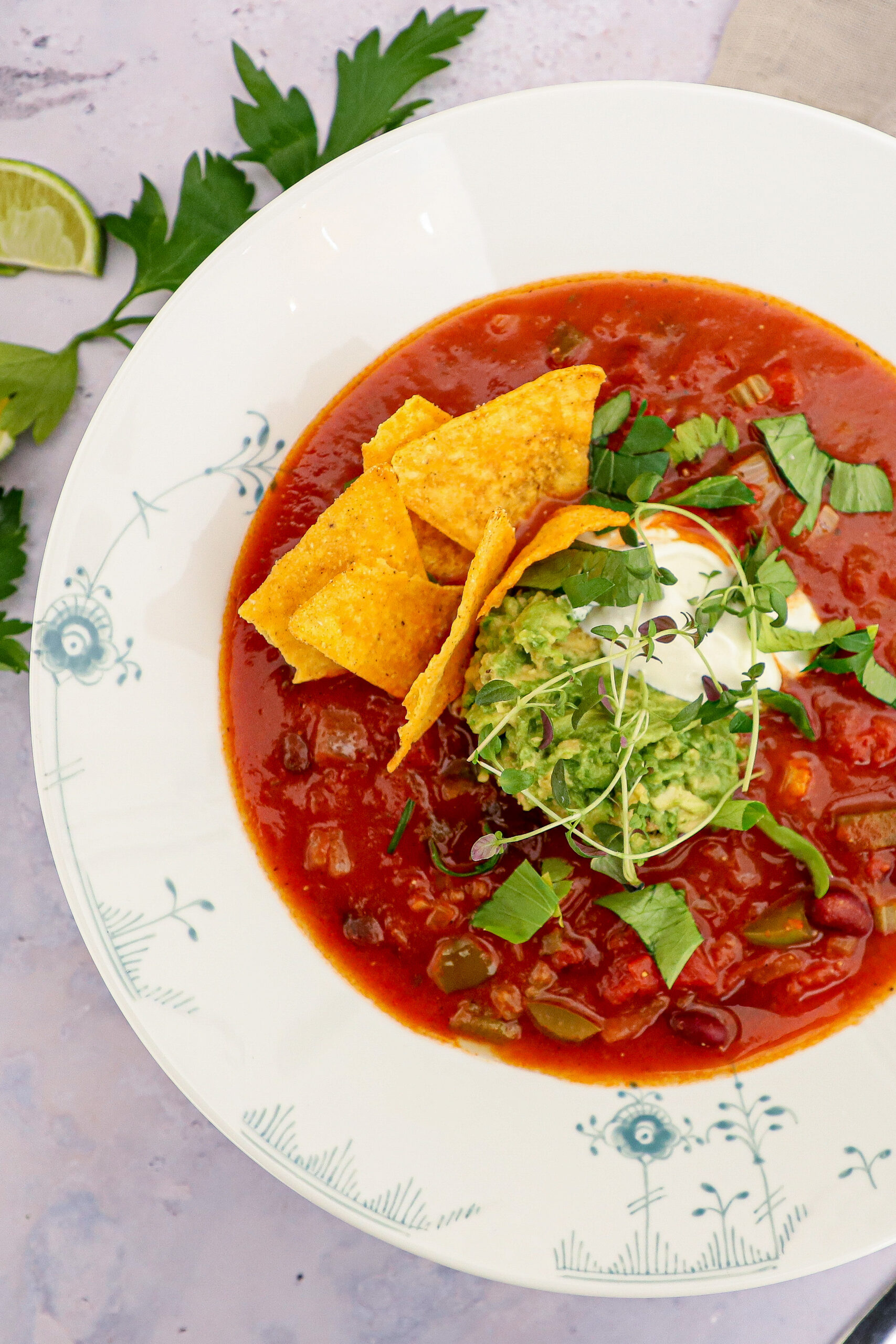 Mexicansk suppe - Opskrift på mexicansk bønnesuppe