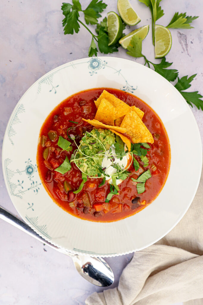 Mexicansk suppe - Opskrift på mexicansk bønnesuppe