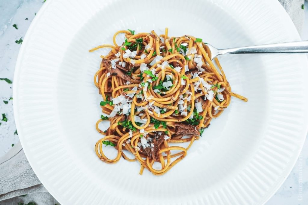 Pasta med ande ragout