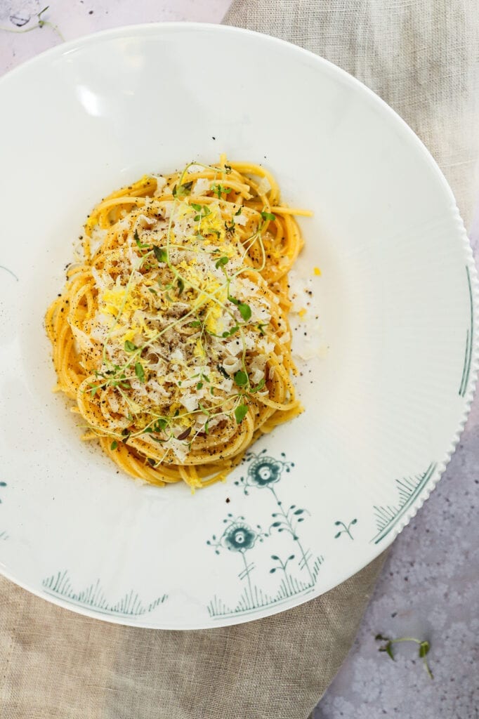 Citronpasta - Opskrift på nem og lækker citronpasta