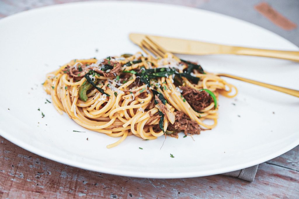 Pulled beef pasta - Opskrift på cremet pasta med pulled beef