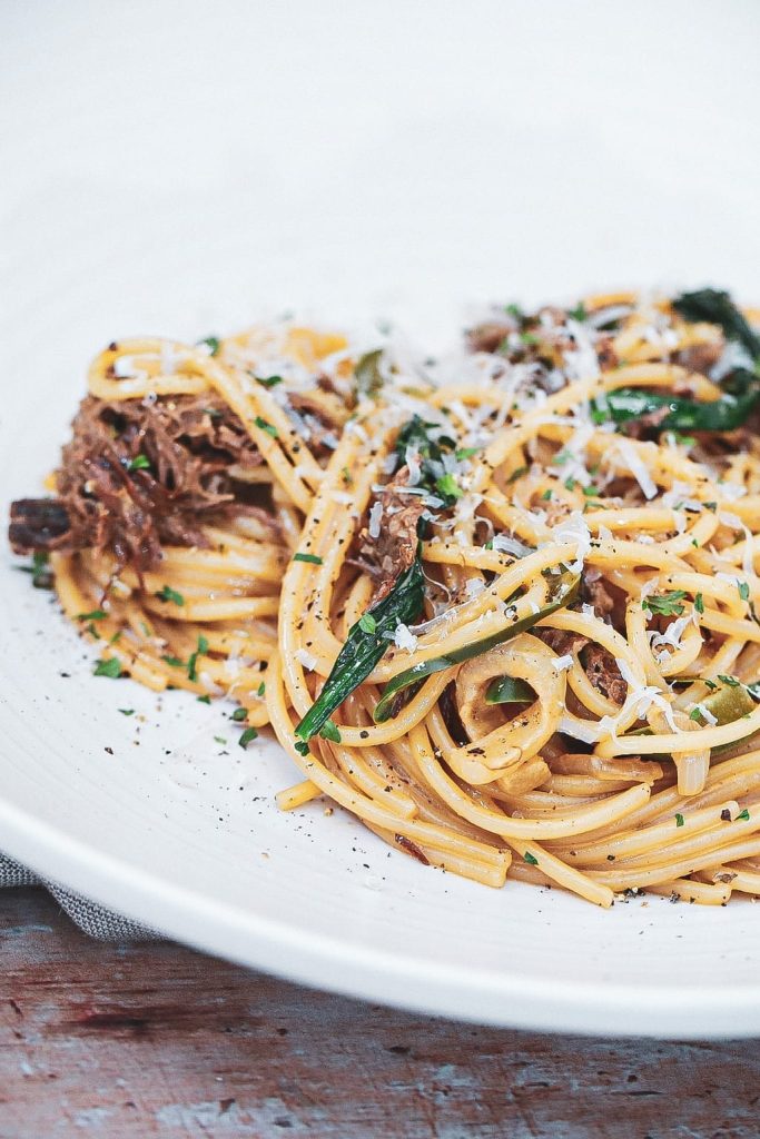Pulled beef pasta - Opskrift på cremet pasta med pulled beef