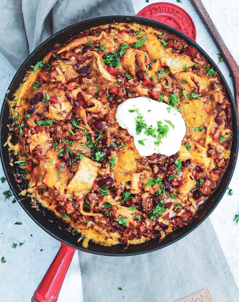 Mexicansk tortilla - Opskrift på One Pan mexicansk gryderet