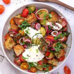 Panzanella - Opskrift på italiensk brødsalat med burrata