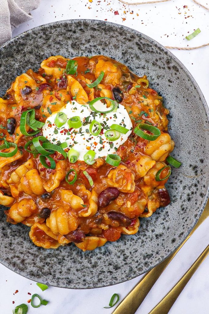 One pot pasta vegetar - Opskrift på mexicansk vegetar pastaret