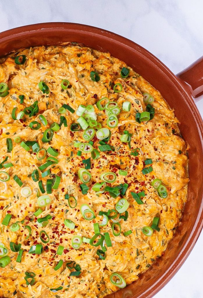 Buffalo chicken dip - Opskrift på chili cheese tops oste dip