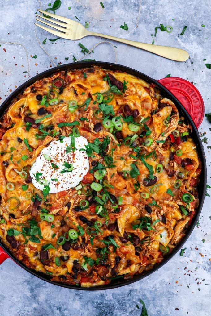 One pot mexicansk taco - Opskrift på tortilla med kylling
