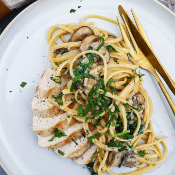 Pasta i cremet svampesauce - Opskrift på pasta med svampe