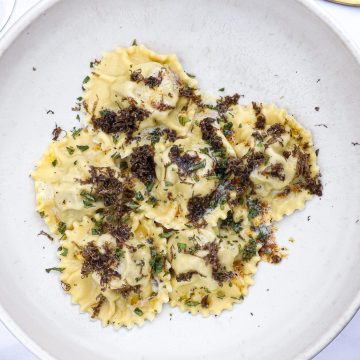 Osso buco ravioli - Opskrift på Osso buco ravioli med trøffel