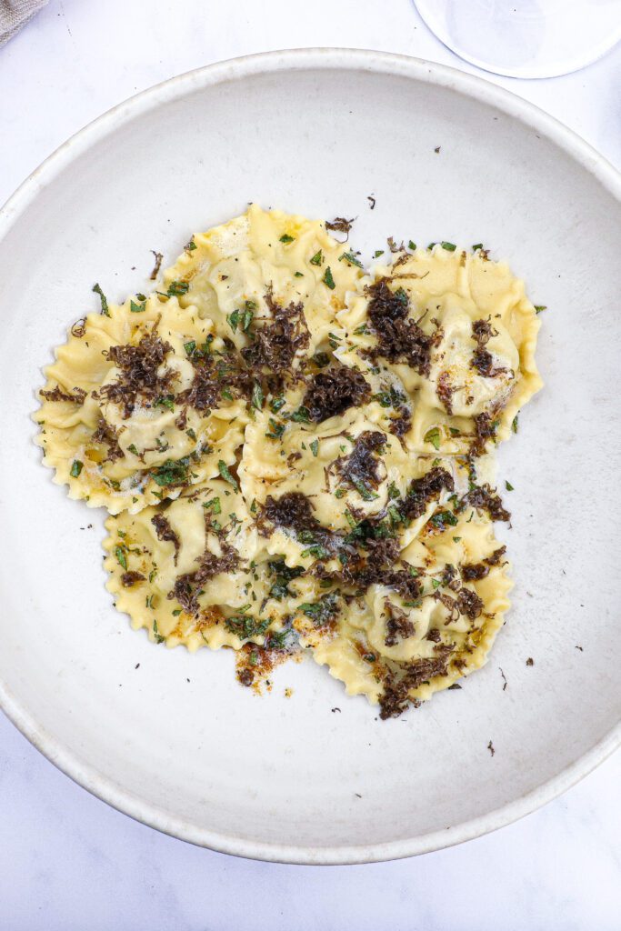 Osso buco ravioli - Opskrift på Osso buco ravioli med trøffel