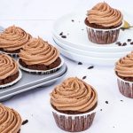 Chokolademuffins med nutella frosting - Opskrift på choko muffins