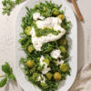 Kartoffelsalat med pesto og burrata - Opskrift på pestokartofler