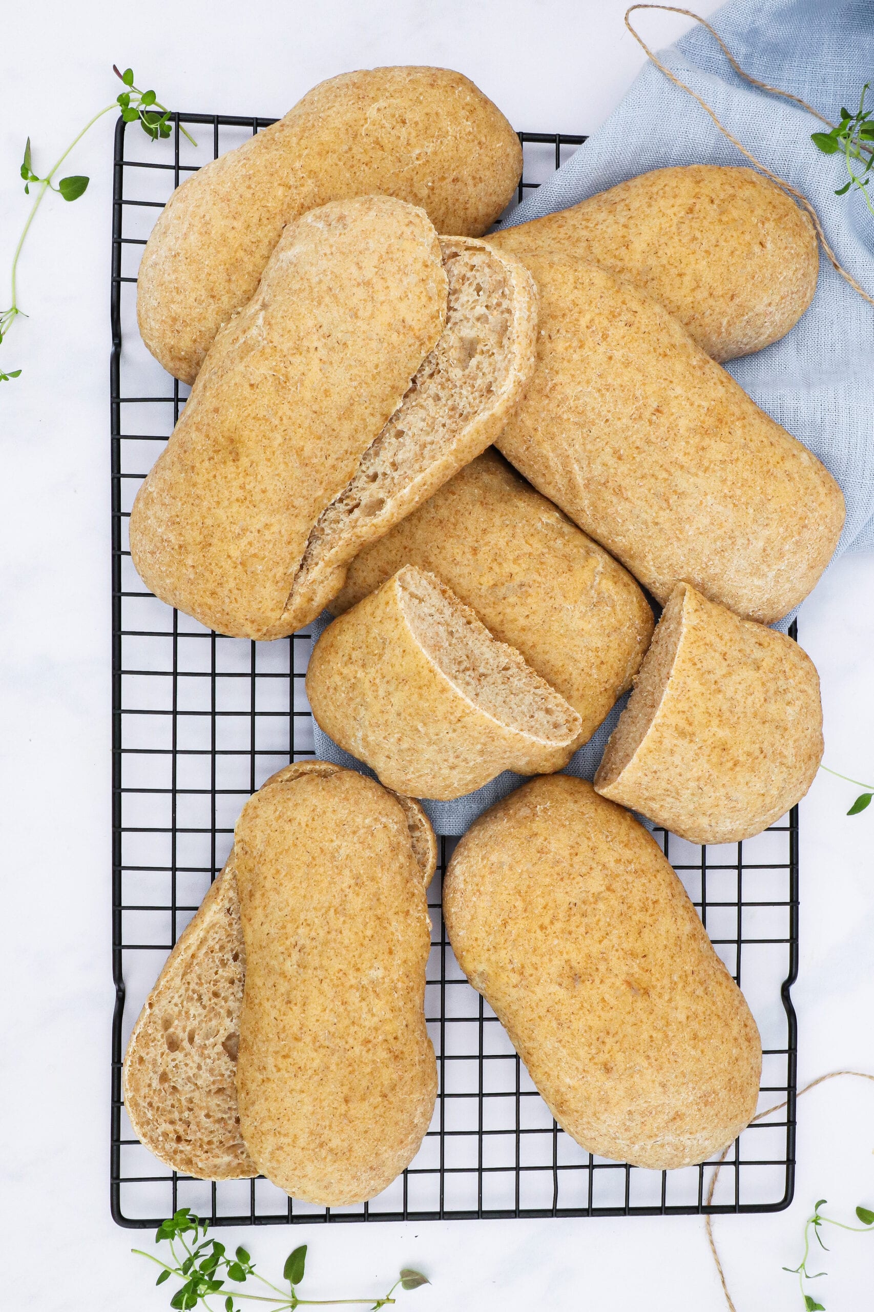 Grove panini brød - Opskrift på saftige sandwich brød