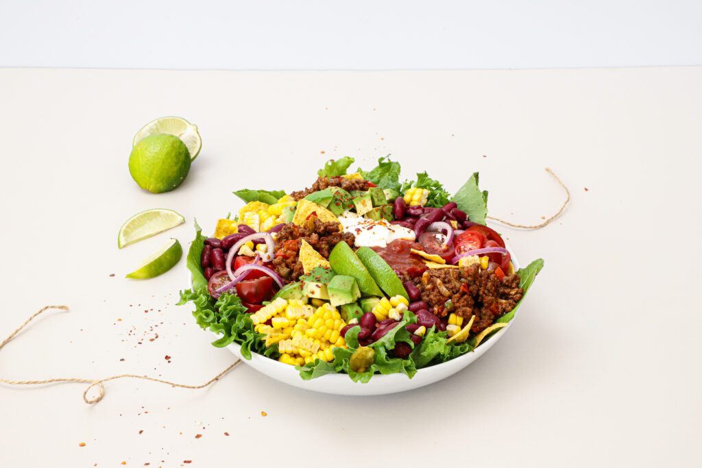 Mexicansk taco bowl - Opskrift på mexicansk måltidssalat