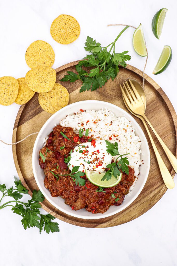 Chili con carne med oksebov - Opskrift på simre chili con carne