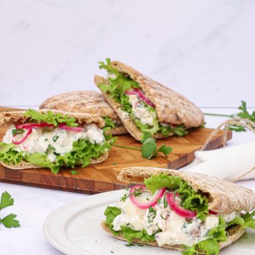 Kyllingesalat med estragon og æble - Opskrift på kyllingesandwich