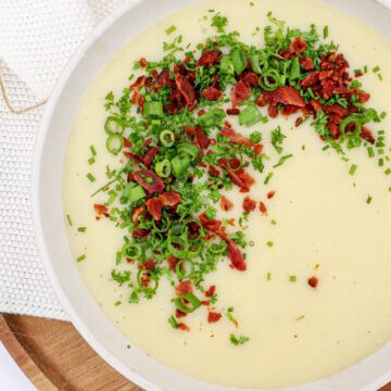 Kartoffelsuppe med blomkål - Opskrift på kartoffel blomkålssuppe
