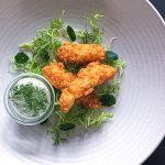 Panko friterede jomfruhummerhaler med tatarsauce - Opskrift