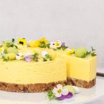 Cheesecake med citron, chokolade og marcipan - Påskekage