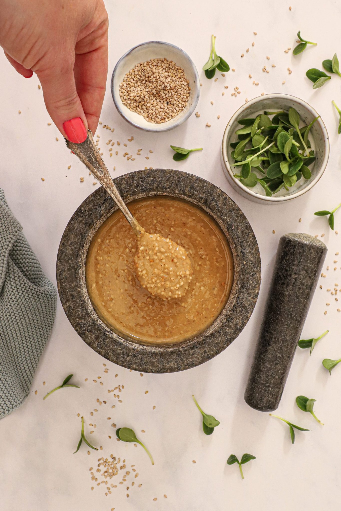 Hjemmelavet goma dressing Japansk sesamdressing