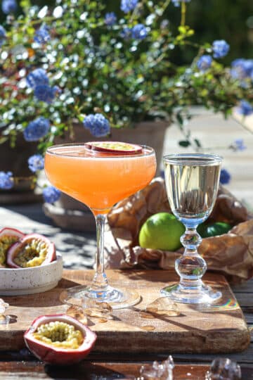 Pornstar Martini - Opskrift på cocktail med passionsfrugt