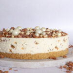 Daim cheesecake - Opskrift på cremet daim cheesecake