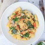 Cremet pasta med kylling og chorizo - Opskrift på pasta med kylling og chorizo