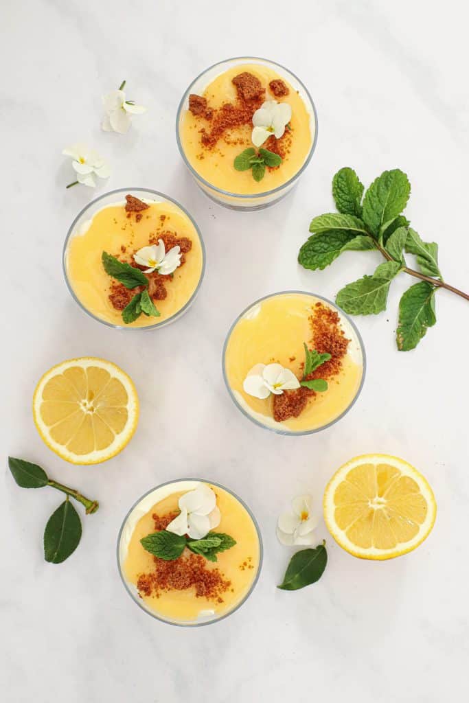 Cheesecake i glas – Cheesecake med citron i glas
