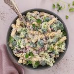 Broccolipastasalat - Nem pastasalat med broccoli og bacon