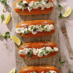 Skaldyrs hotdog - Hotdog med rejesalat