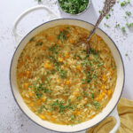 Cremet græskar orzo med hokkaido og parmesan - Nem pastaret