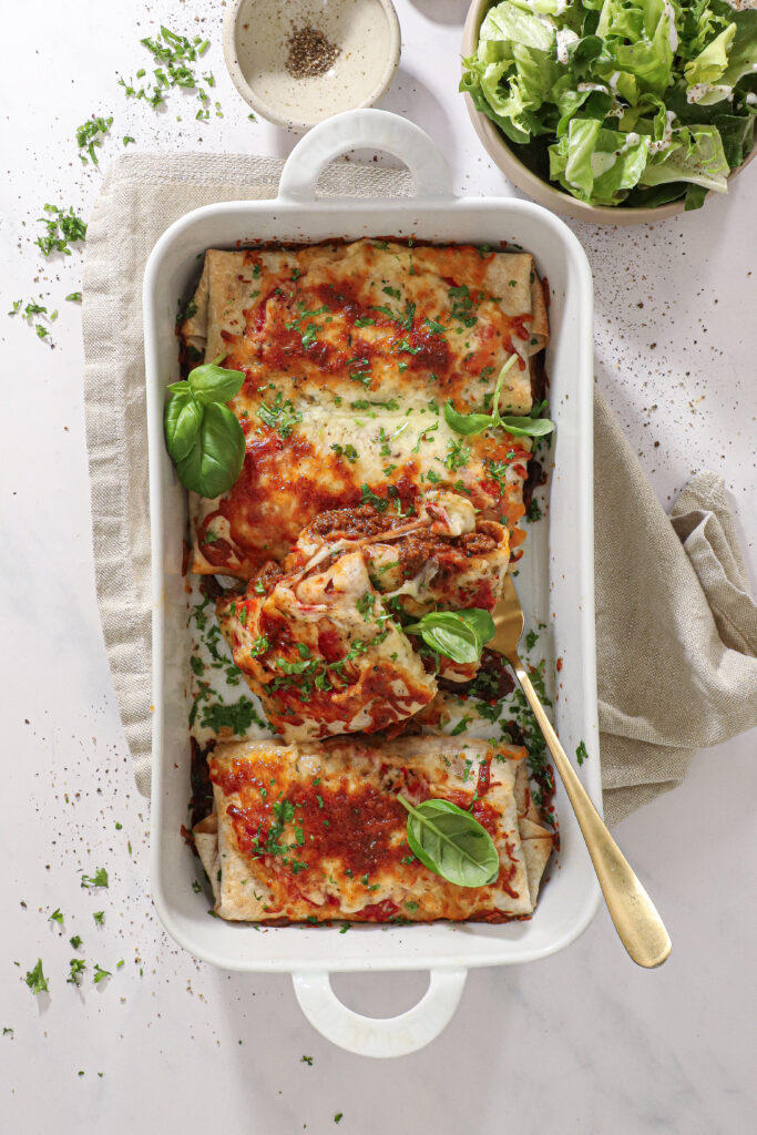 Tortilla lasagne ruller – Lækker fusion af mexicansk og italiensk