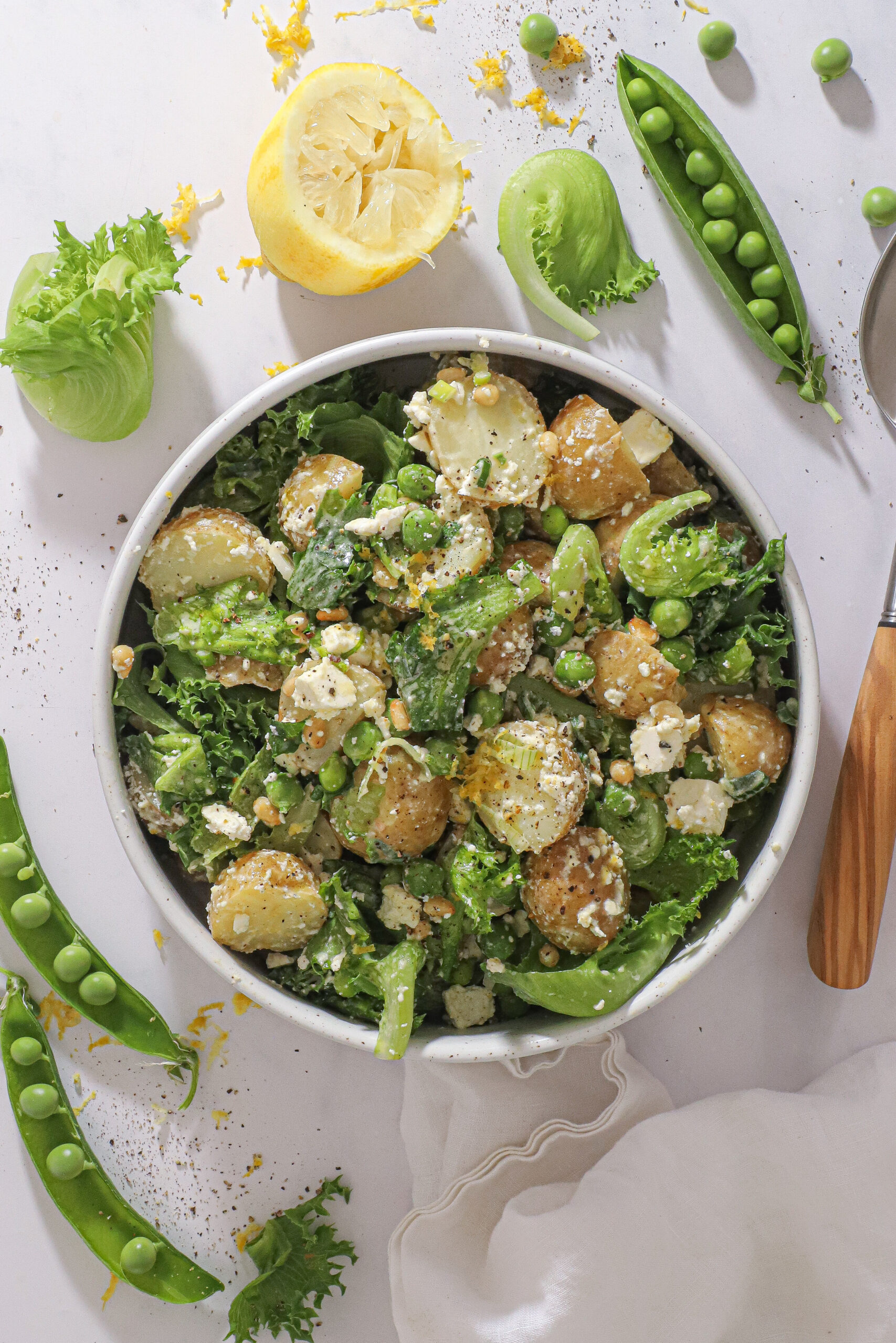 Kartoffelsalat med citronvinaigrette og feta – Nem sommer opskrift