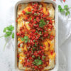 Enchiladas med oksekød og pico de gallo - Mexi comfort food