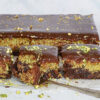 Dubai brownie med pistacie og chokoladeganache - Dubai chokoladekage