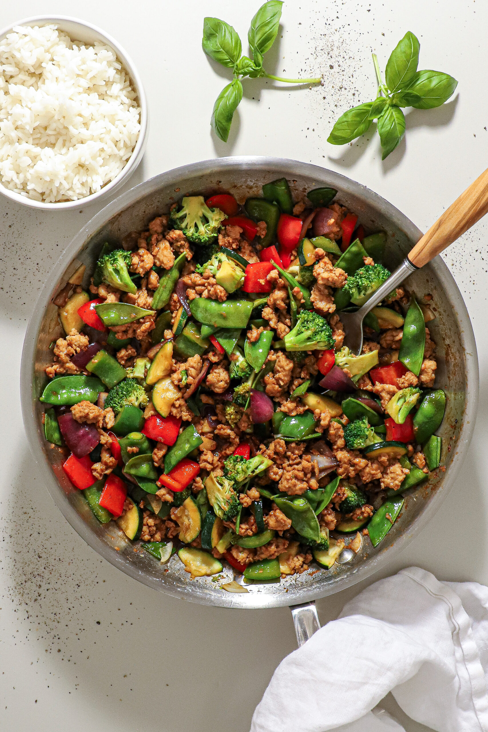 Stir fry med hakket kylling og teriyaki – Nem og sund hverdagsmad