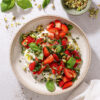 Jordbærsalat med burrata og pistacie – Nme sommer opskrift