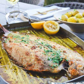 Sole Meunière i ovn - Klassisk fransk søtunge med smørsauce