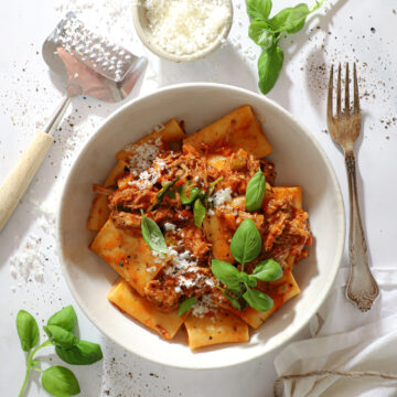 Ragu af nakkefilet – Pasta med bolognese af nakkefilet