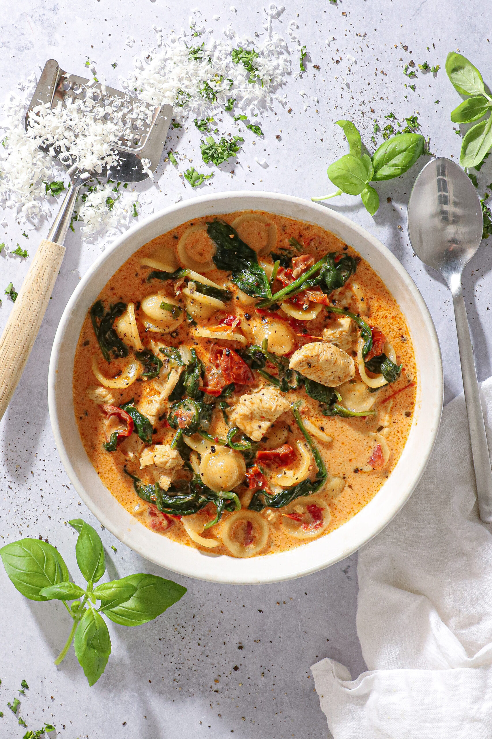 One Pot Marry Me kyllingesuppe med pasta - Nem one pot suppe