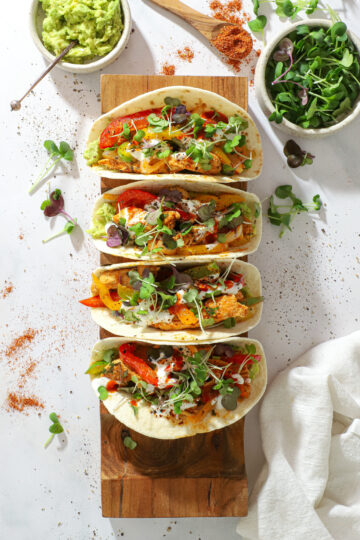 Kyllingefajita tacos med guacamole – Nemme og lækre tex mex tacos