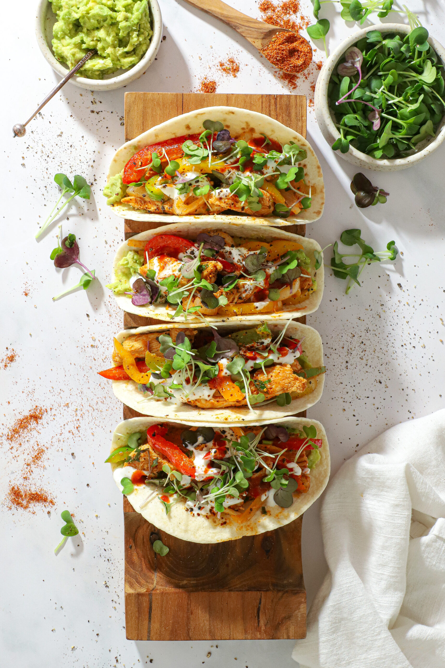 Kyllingefajita tacos med guacamole – Nemme og lækre tex mex tacos